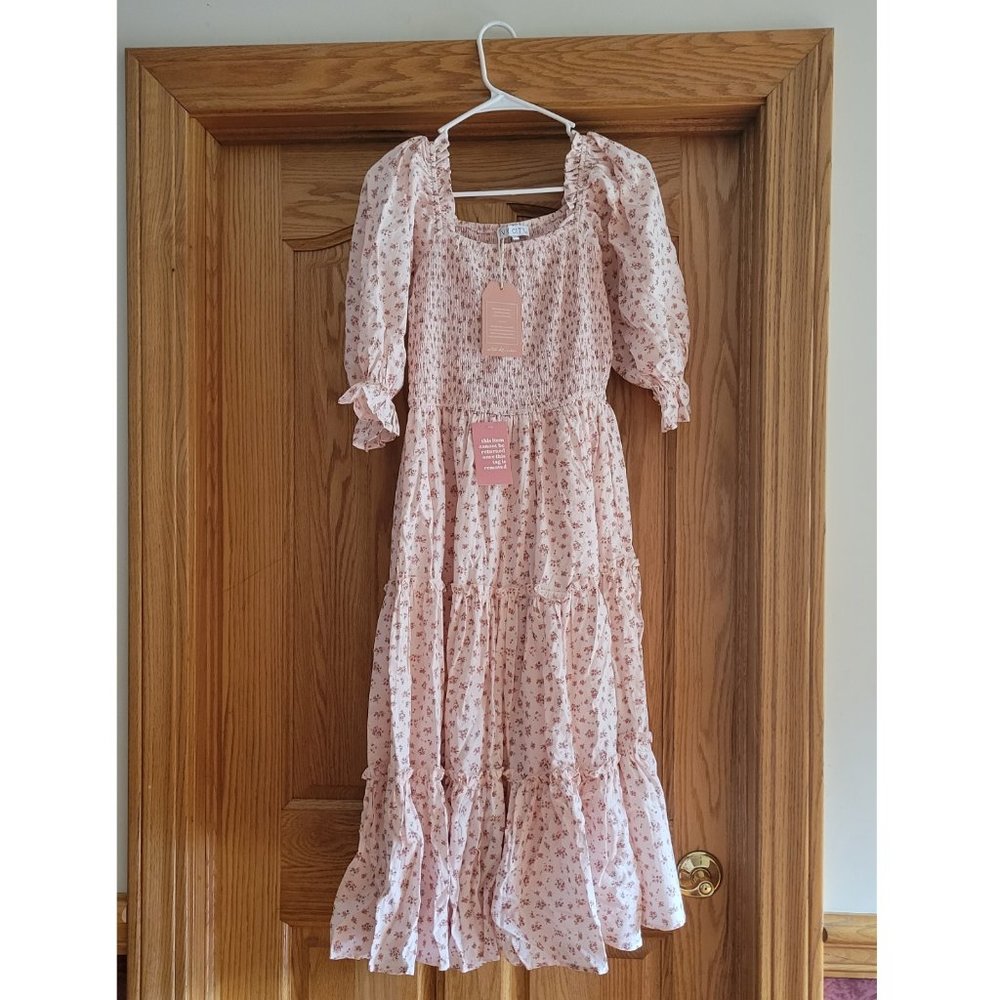 NWT Ivy City Co pink madeline dress Sz S